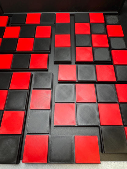 Checkerboard Dissection Puzzle - Battle Royale by Sam Loyd, Modern Recreation of a 1914s Classic, Great Gift for Puzzle Lovers of All Ages