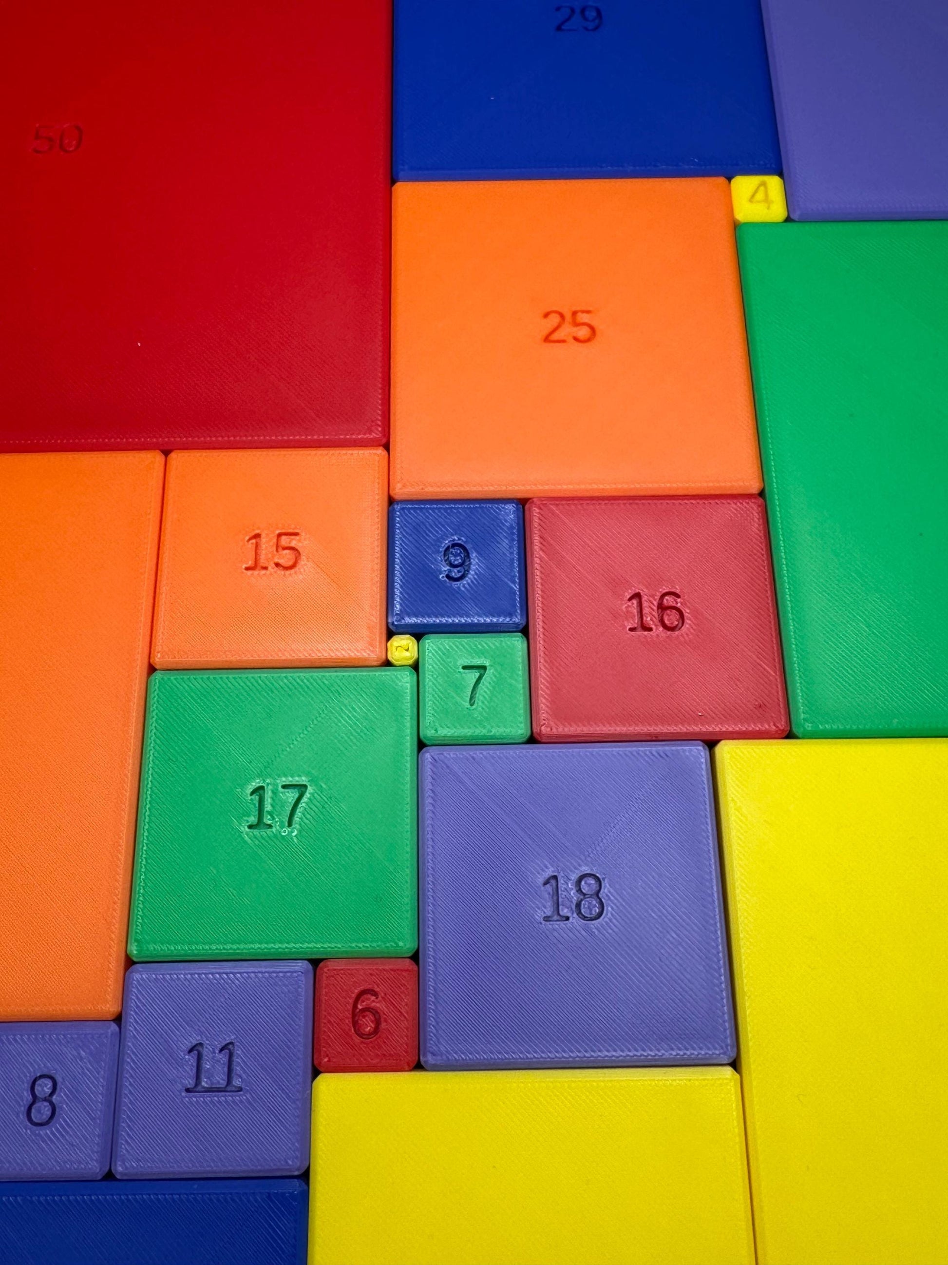 Squared Square Puzzle for Adults & Kids - Challenging Math Puzzle Brain Teaser - Educational Game for Teachers, Students Puzzle Lovers