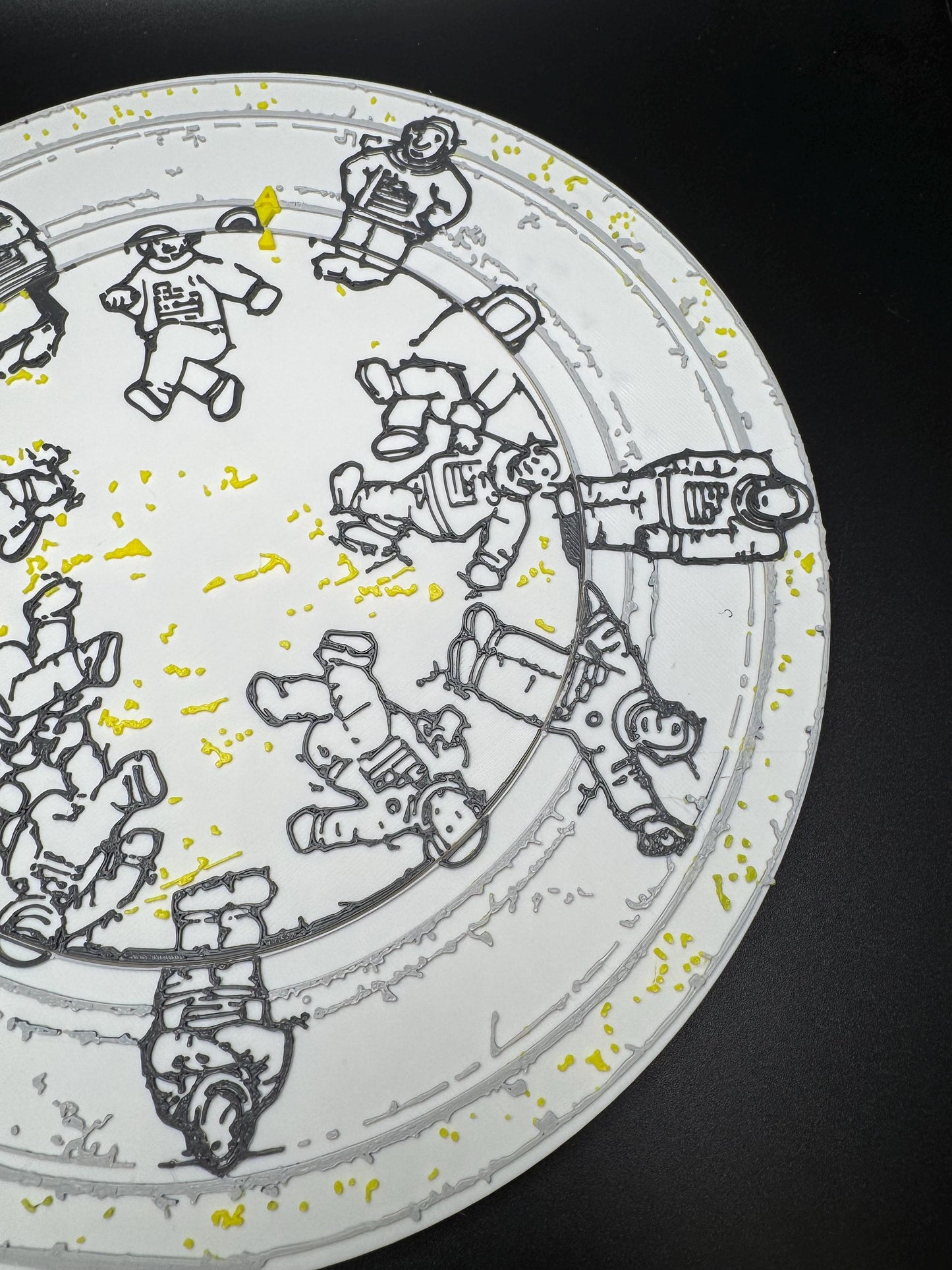 The Missing Astronaut Puzzle - Classic Optical Illusion, Unique Home Décor & Gift Idea, 14 or 15 Astronauts?