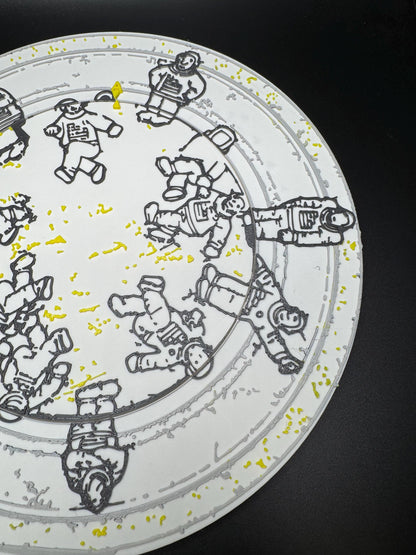 The Missing Astronaut Puzzle - Classic Optical Illusion, Unique Home Décor & Gift Idea, 14 or 15 Astronauts?