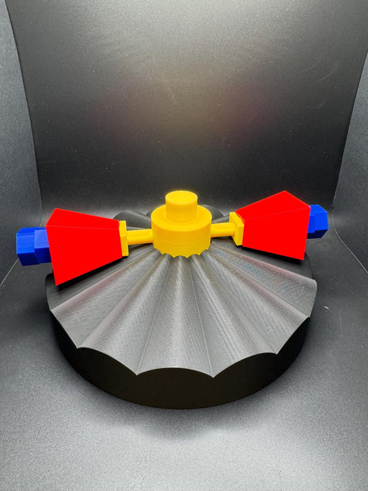 Square Wheels on Circular Track Model - High Quality 3D Printed Math Visual, Educational Geometry Sculpture, Unique STEM Decor Gift