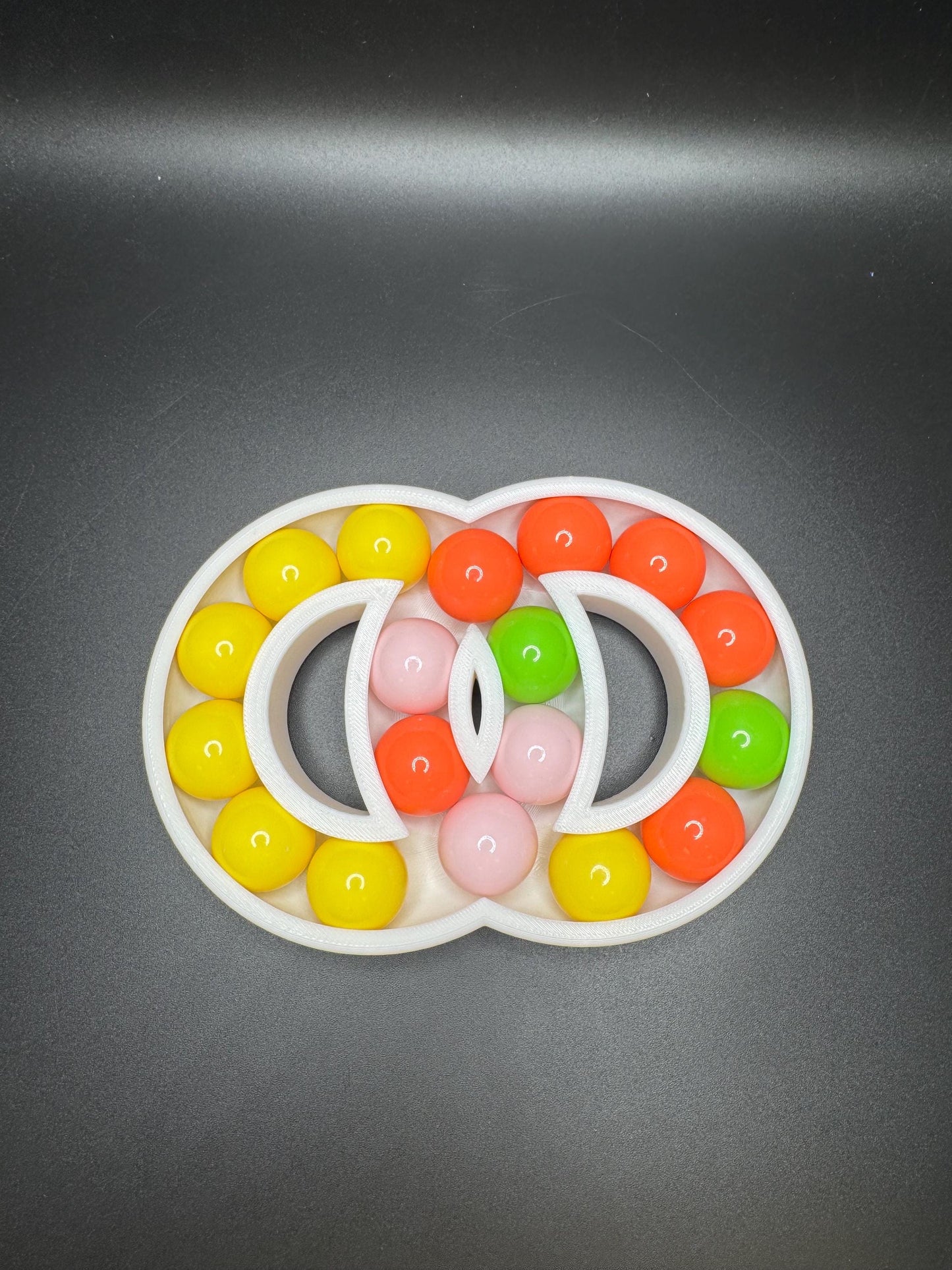Hungarian Rings Puzzle Game – Devil’s Circles Marble Brain Teaser, Color Matching Logic Toy for Adults & Kids
