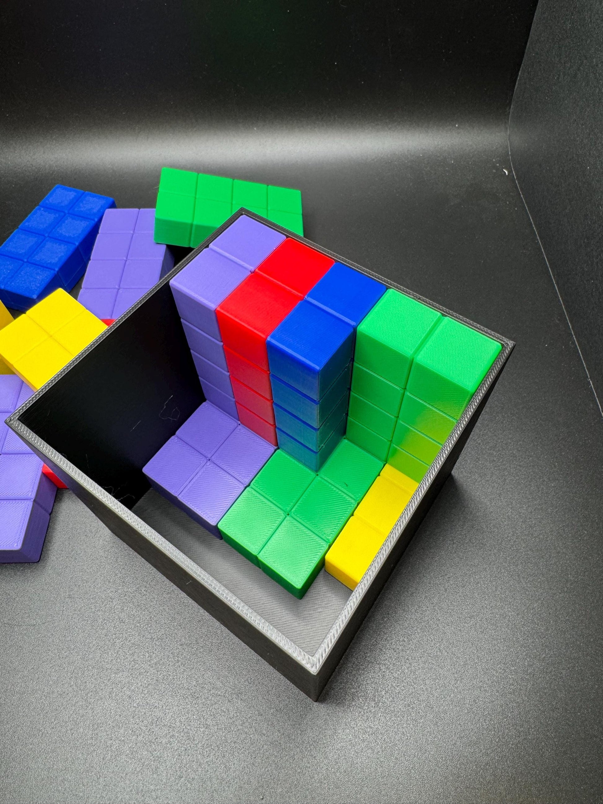 Conway Bin Packing Puzzle - Unique Brain Teaser, 18 Brick Challenge, Fun & Educational 3D Printed Brick Game, Perfect Gift Idea