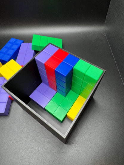 Conway Bin Packing Puzzle - Unique Brain Teaser, 18 Brick Challenge, Fun & Educational 3D Printed Brick Game, Perfect Gift Idea