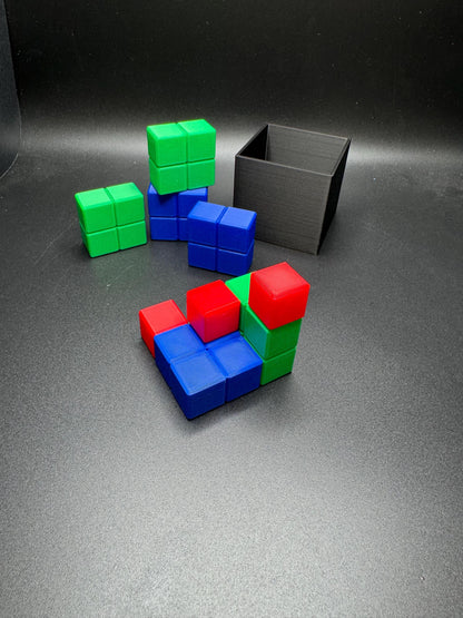 Slothouber Graatsma Packing Puzzle - Unique Brain Teaser, 9 Brick Challenge, Fun & Educational 3D Printed Brick Game, Perfect Gift Idea