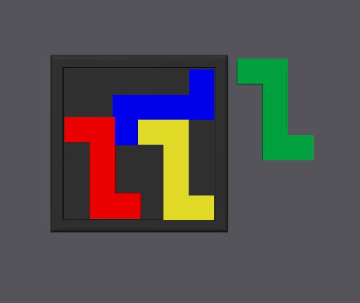 Fit 4 S in a Square Puzzle - Brain Game for Intelligence Challenges | 4 S-Shaped Elements and Square Piece | Fun & Engaging Mind Challenge