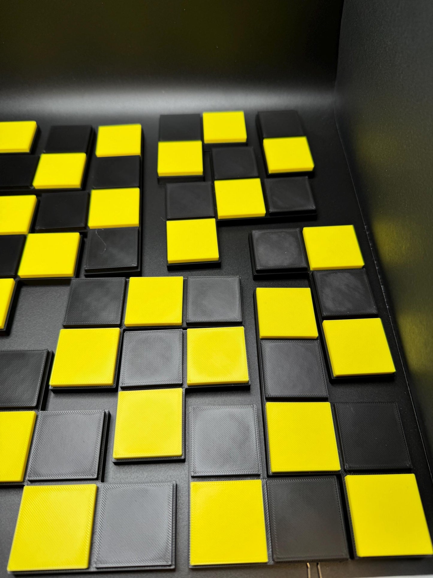 Antique Checkerboard Dissection Puzzle - 3D Printed Classic 1880s Style Brain Teaser Gift for Puzzle Lovers