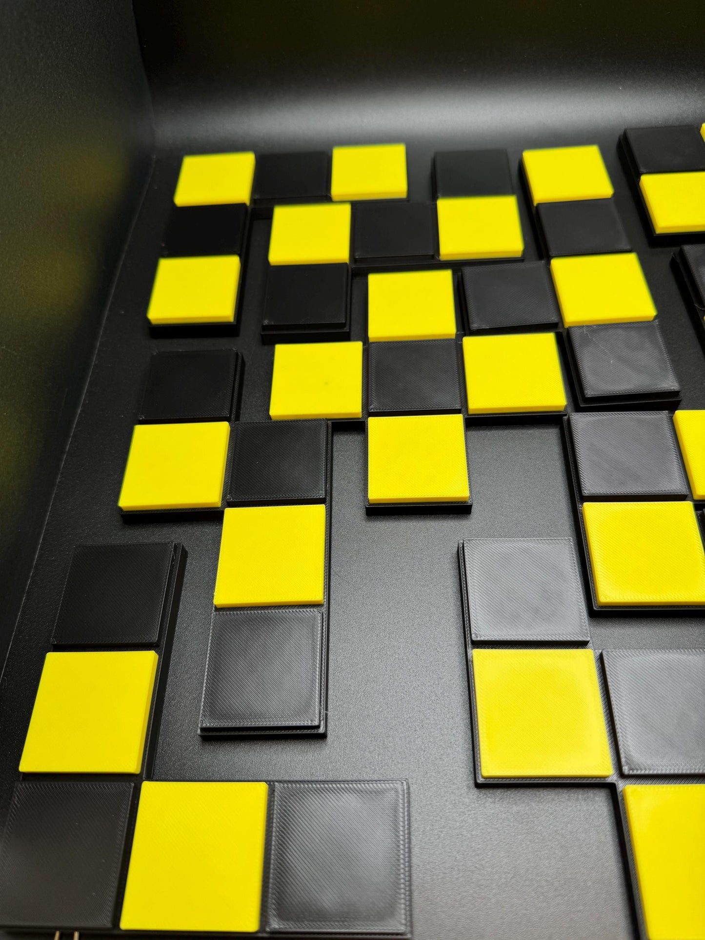 Antique Checkerboard Dissection Puzzle - 3D Printed Classic 1880s Style Brain Teaser Gift for Puzzle Lovers