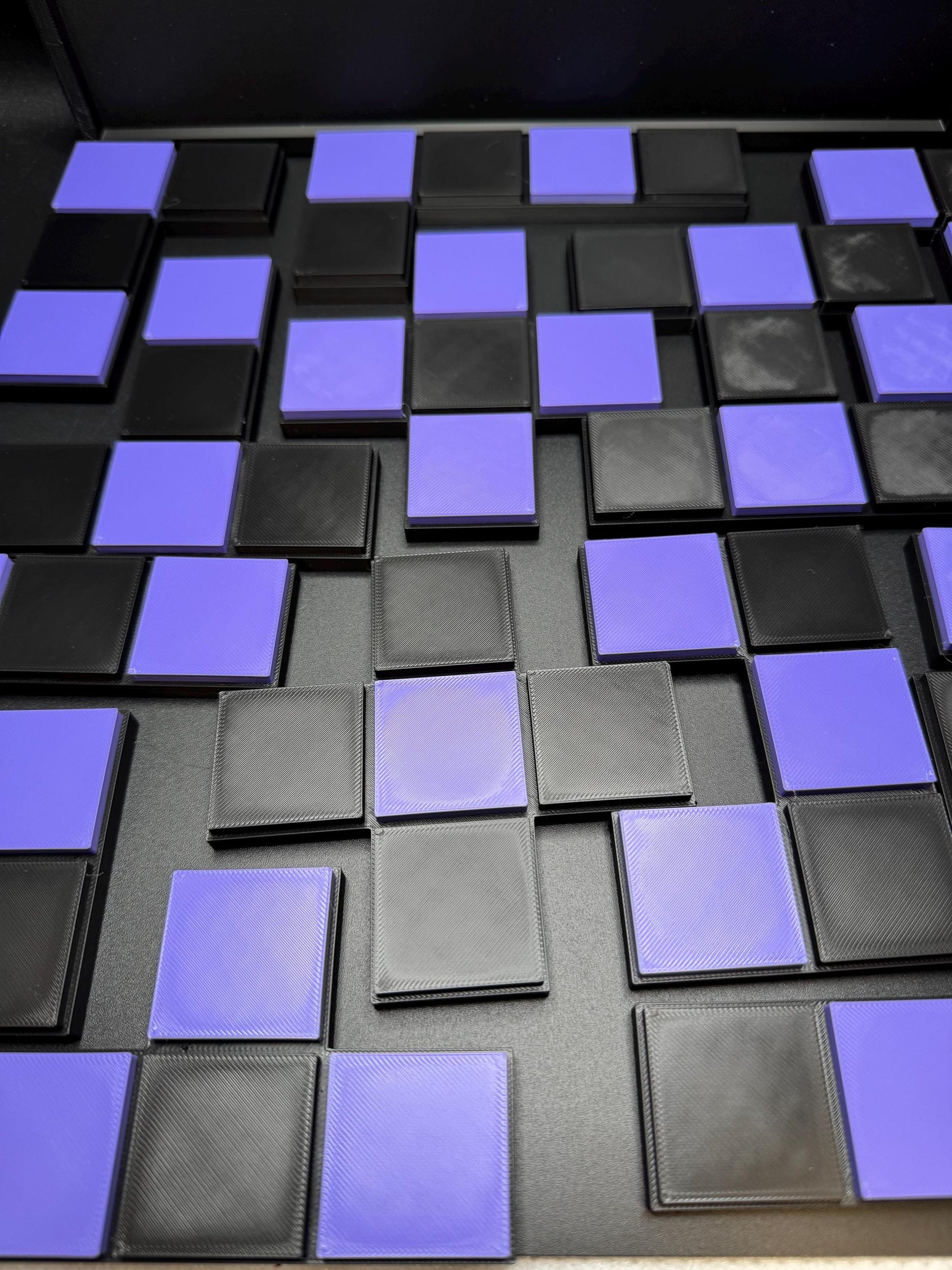 New XceL Checkerboard Puzzle No. 2 - Modern 3D Printed Recreation of 1920s Classic, Unique Gift for Puzzle Lovers & Collectors