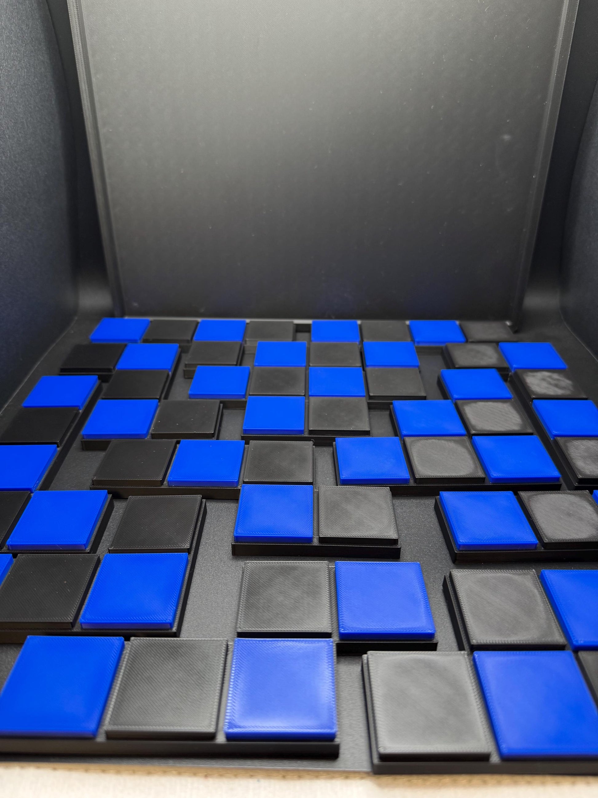 Checkerboard Puzzle 12 Pieces - Modern 3D Printed Classic 1920s Brain Teaser & Family Game Gift