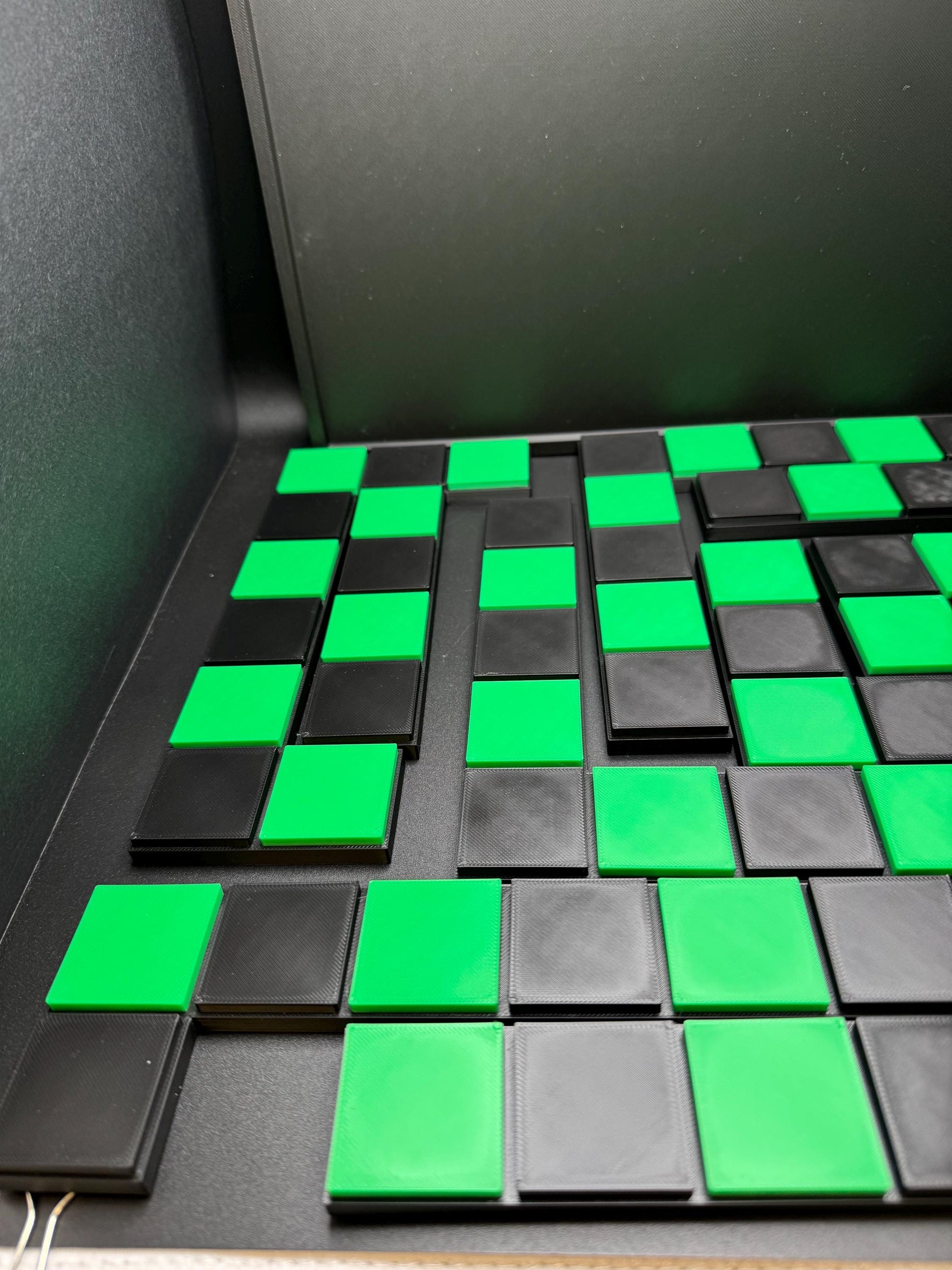 Checkerboard Dissection Puzzle by Sam Loyd - 3D Printed Classic 1914 Brain Teaser Gift for Puzzle Lovers