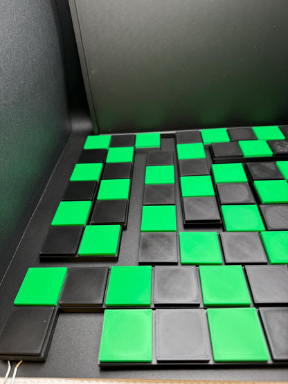 Checkerboard Dissection Puzzle by Sam Loyd - 3D Printed Classic 1914 Brain Teaser Gift for Puzzle Lovers