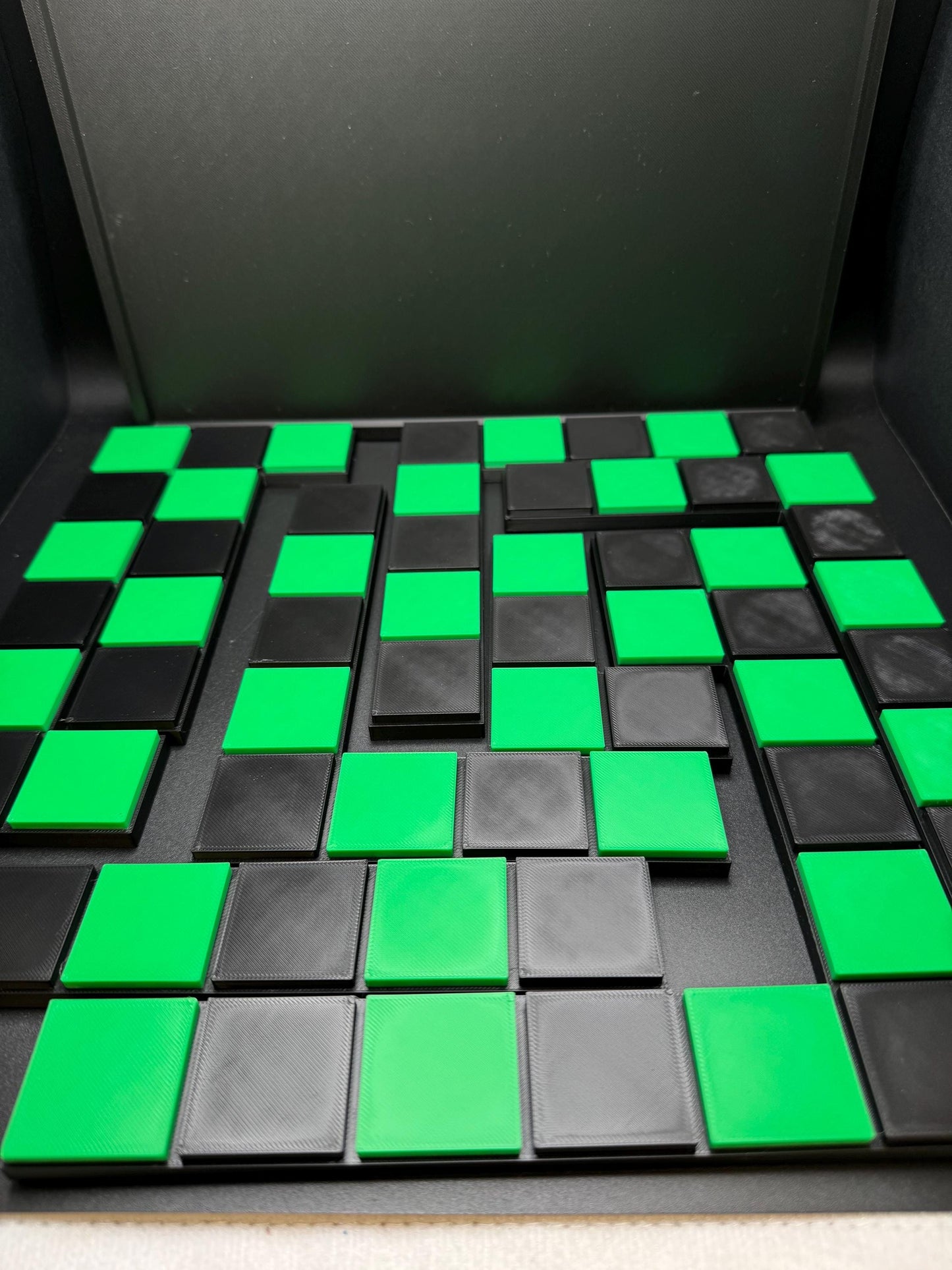 Checkerboard Dissection Puzzle by Sam Loyd - 3D Printed Classic 1914 Brain Teaser Gift for Puzzle Lovers