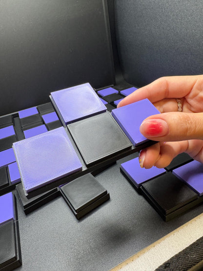 Checkerboard Dissection Puzzle by E. M. Wyatt - 3D Printed Classic 1946 Puzzle, Unique Gift for Puzzle Lovers & Brain Game Enthusiasts