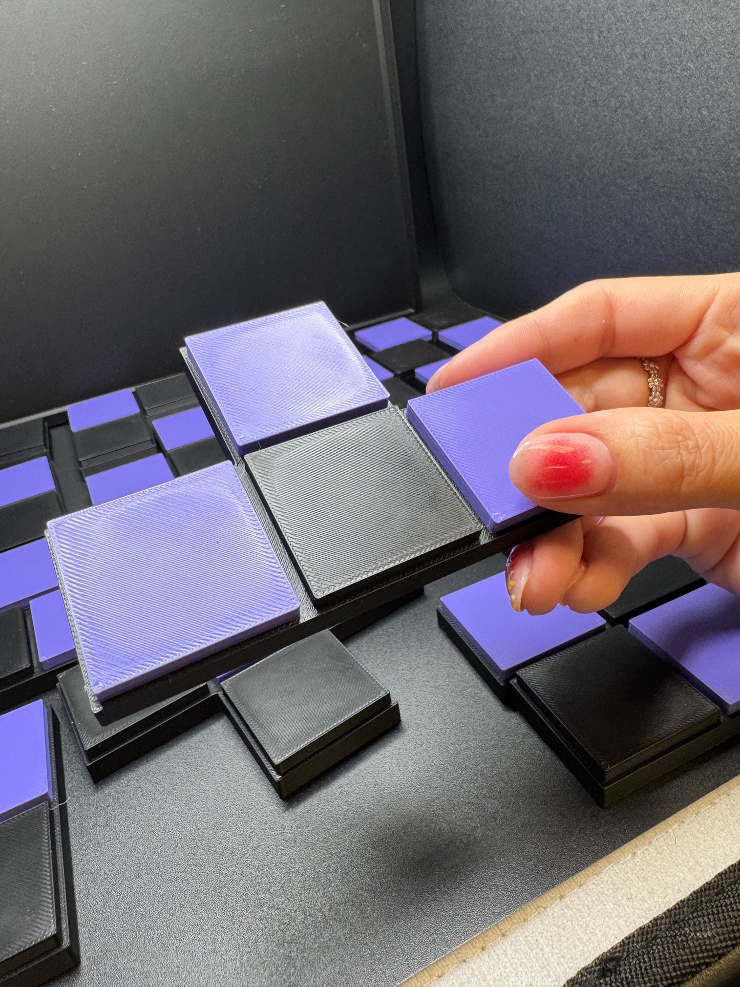 Checkerboard Dissection Puzzle by E. M. Wyatt - 3D Printed Classic 1946 Puzzle, Unique Gift for Puzzle Lovers & Brain Game Enthusiasts