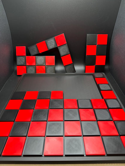 Checkerboard Dissection Puzzle - 8-Piece Brain Teaser, Challenging Puzzle, Gift for Puzzle Lovers, Great Gift for Puzzle Lovers of All Ages