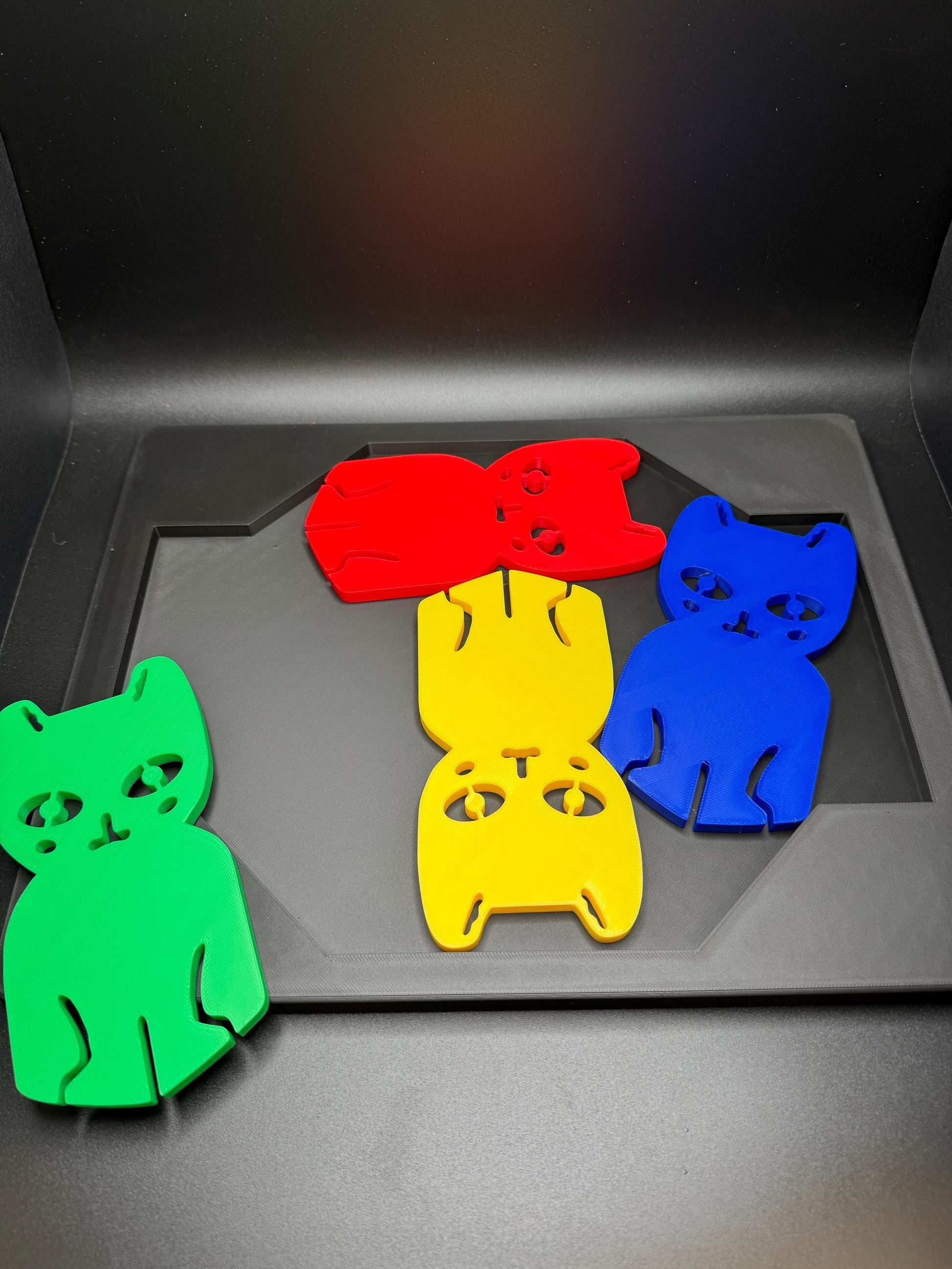 Fit the Four Cats Puzzle Game: Fit All 4 Cats in Frame Challenge, Fun & Unique Brain Teaser Gift
