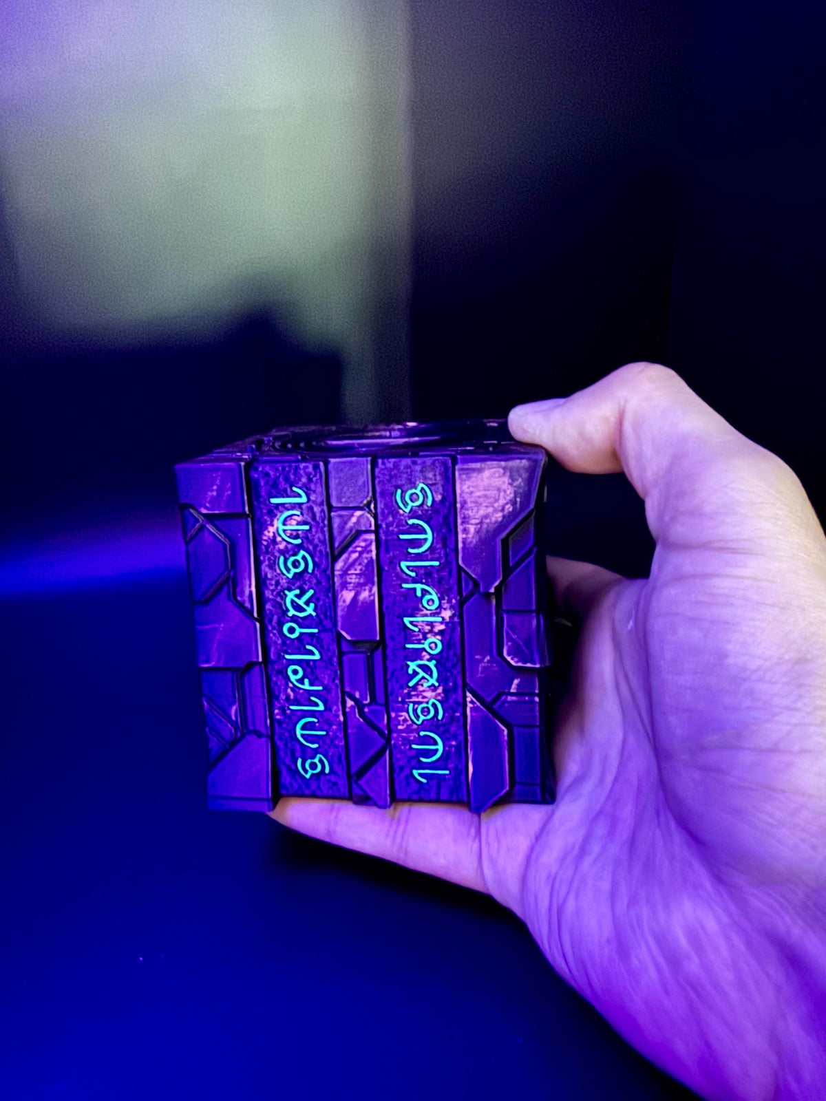 Alien Artifact Puzzle - Puzzle Box, Fun Gift For All Ages, Unique Puzzle, Painted Glow in the Dark or Regular Styles!