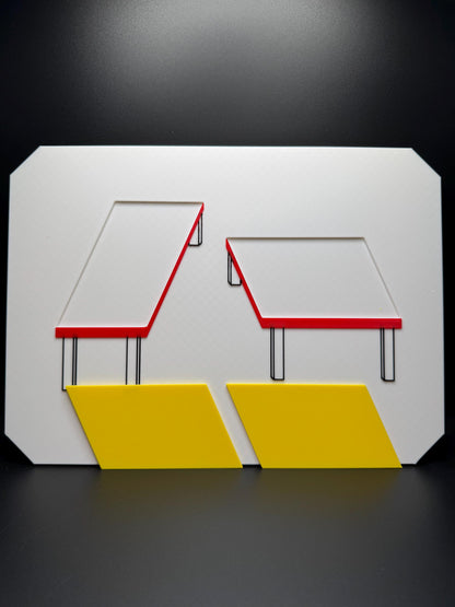 Optical Illusion, Tabletop Illusion, Swap The Tops - Fun Optical Illusion Game for All Ages, Unique Gift Idea