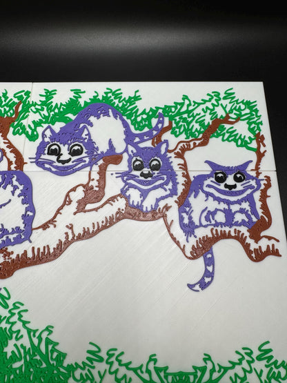 Disappearing Cat Optical Illusion Puzzle - Fun Brain Teaser for Adults & Kids, Unique Gift for Cat Lovers, Mind-Bending Game