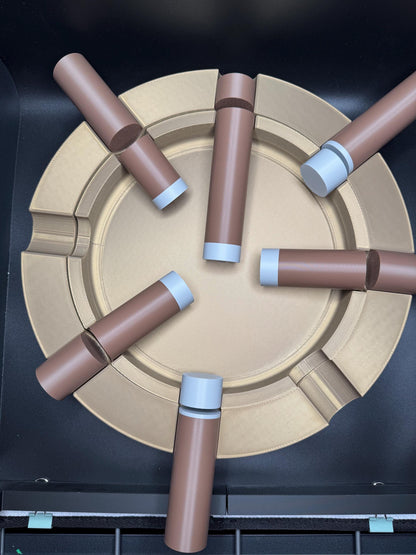 Cuantos Puros? - How Many Cigars? - Optical Illusion - Great Gift For Collectors, Vanishing Cigars, Where Do They Go? 12x12 Inches