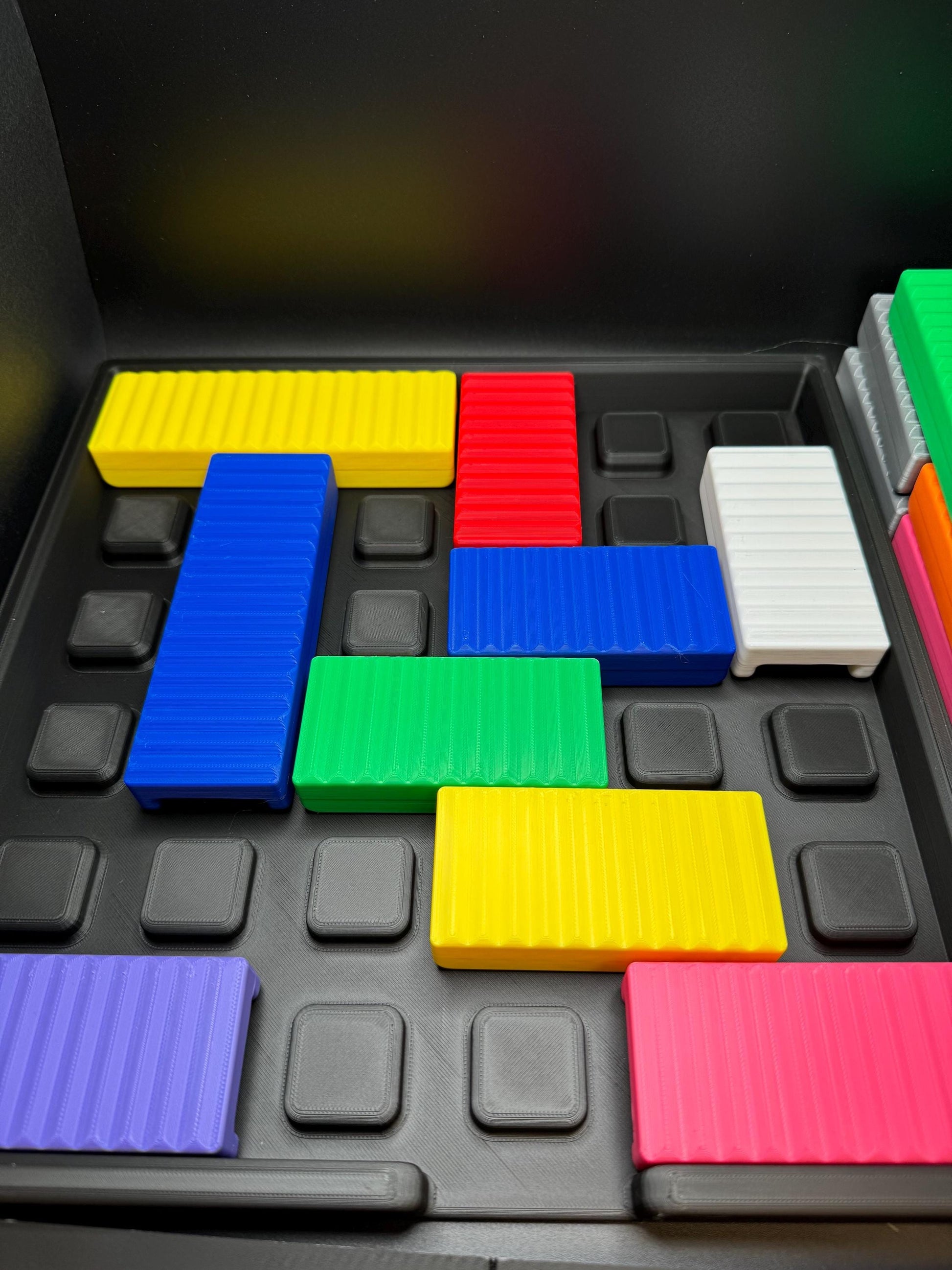 Rush Hour Challenge - Sliding Puzzle - Logic Game - 3D Printed Puzzle, Great Gift for Problem Solving Fun
