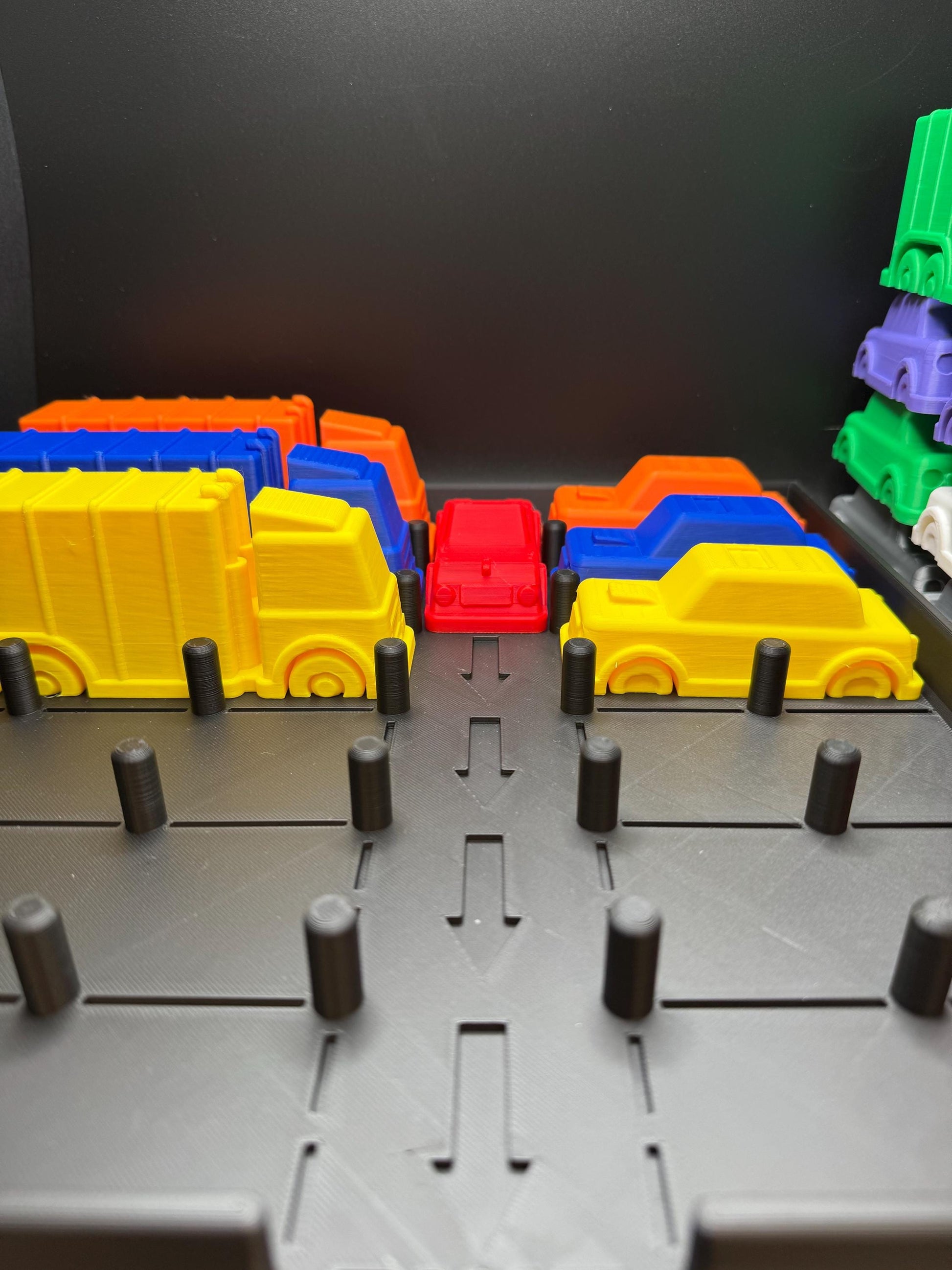 Rush Hour Challenge - Sliding Puzzle - Logic Game - 3D Printed Puzzle, Great Gift for Problem Solving Fun