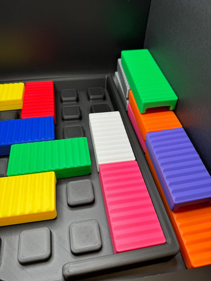 Rush Hour Challenge - Sliding Puzzle - Logic Game - 3D Printed Puzzle, Great Gift for Problem Solving Fun