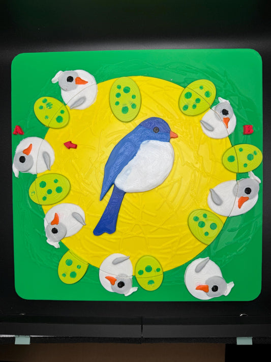 Which Came First? 3D Printed Spinning Optical Illusion | Count Chicks & Eggs | Desk Toy Gift | Eco-Friendly PLA Art