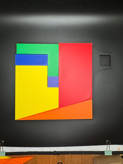 Magic Extra Piece Puzzle - Fit The Small Square for Unique Challenge, Brain Teaser Game, Fun Family Activity & Gift Idea - Up To 21x21 inch!