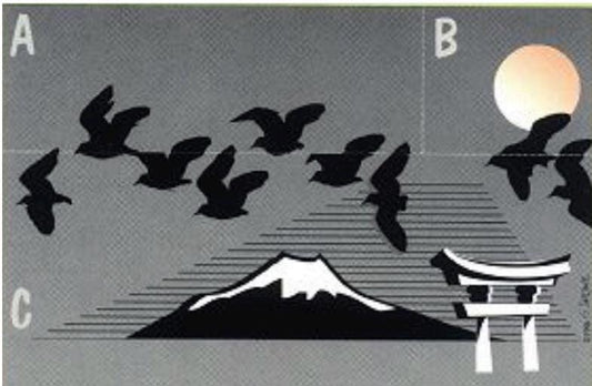 Vanishing Japanese Birds Puzzle | Optical Illusion Dissection Puzzle | 3D Printed Brain Teaser | Do You See 9 or 10 Birds?