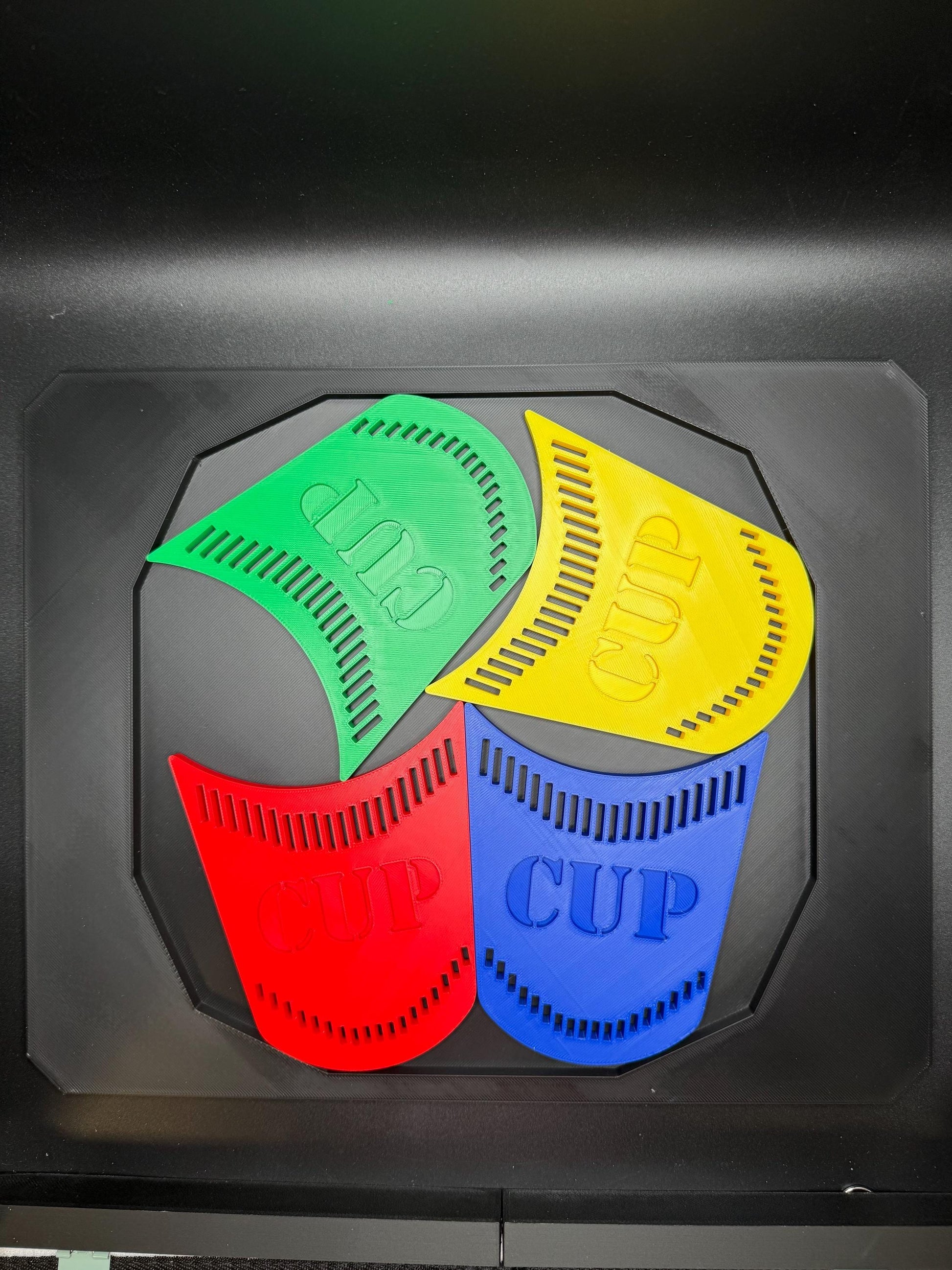 Four Cups Puzzle Game: Fit All 4 Cups in Frame Challenge, Fun & Unique Brain Teaser Gift