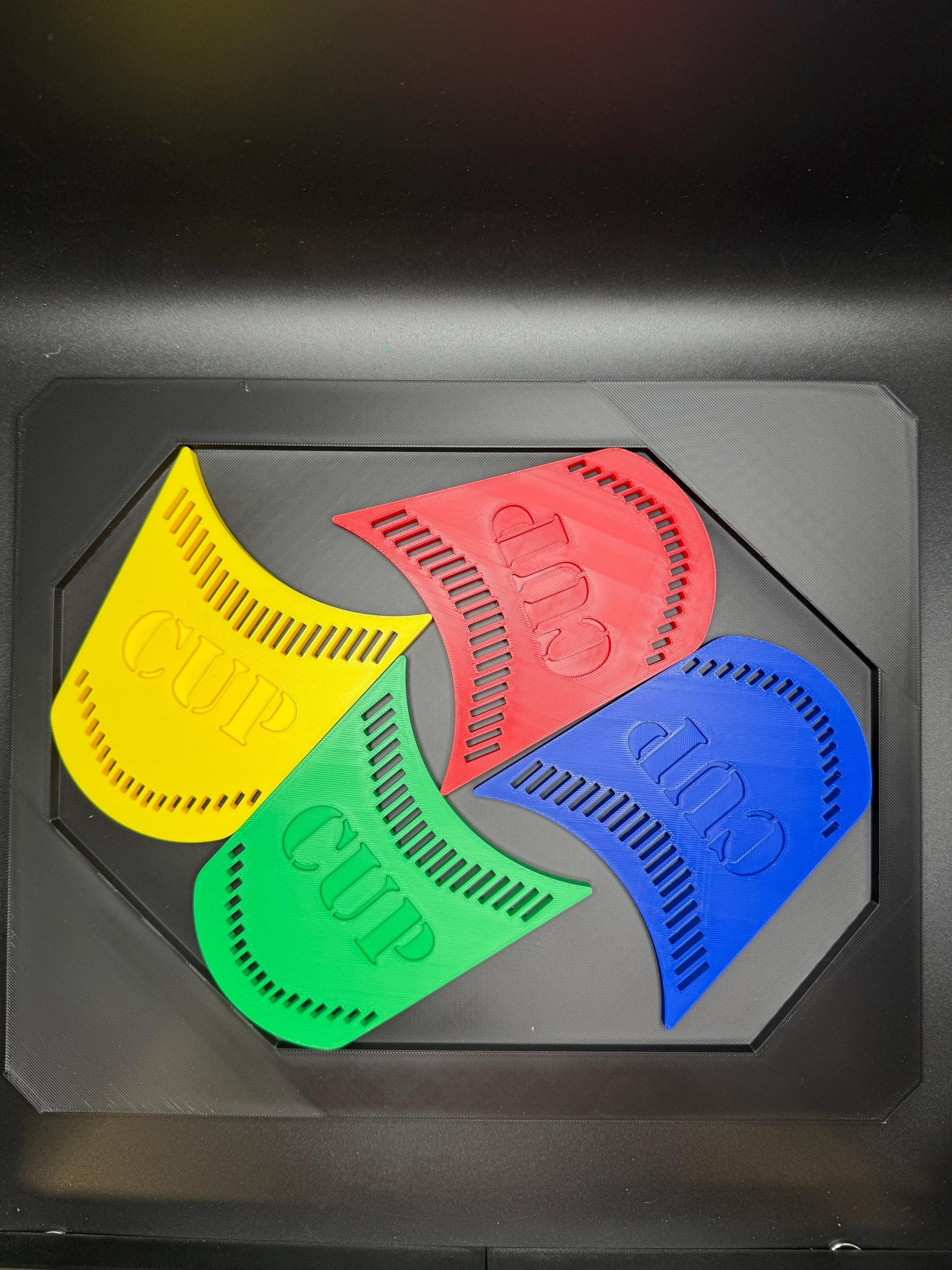 Four Cups Puzzle Game: Fit All 4 Cups in Frame Challenge, Fun & Unique Brain Teaser Gift