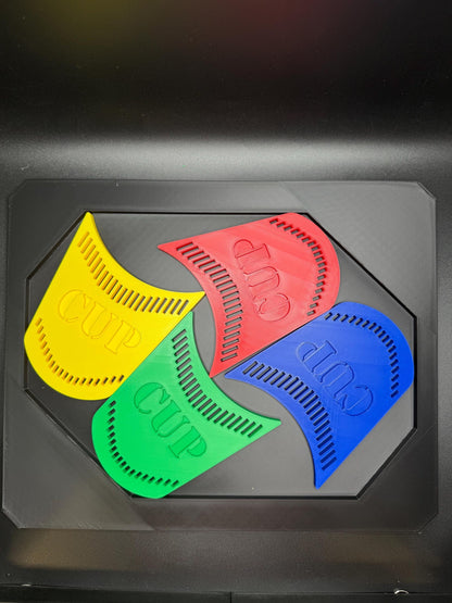 Four Cups Puzzle Game: Fit All 4 Cups in Frame Challenge, Fun & Unique Brain Teaser Gift