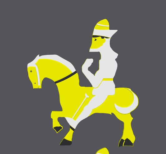 48 Pieces Escher Horse Tessellation Tiles Print | Art Print Decor | Unique Wall Art | Home Decor | Geometric Patterns & Design