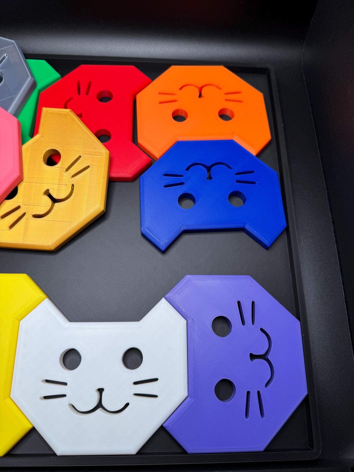 Ten Kittens Puzzle | 3D Printed Cat Brain Teaser | Challenging Fit Puzzle | Unique Gift for Cat Lovers & Puzzle Fans