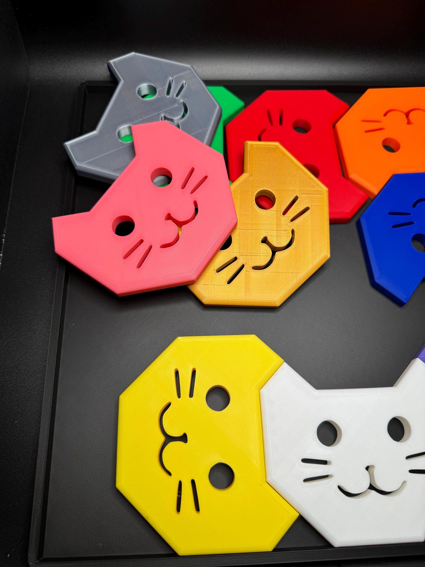 Ten Kittens Puzzle | 3D Printed Cat Brain Teaser | Challenging Fit Puzzle | Unique Gift for Cat Lovers & Puzzle Fans