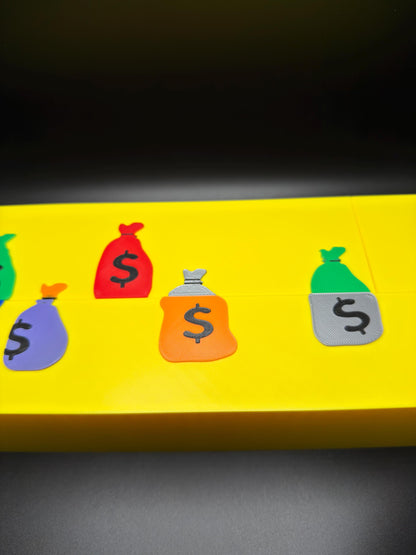 Vanishing Money Bag Puzzle | Optical Illusion Dissection Puzzle | 3D Printed Brain Teaser | Do You See 7, 8, or 9 Bags?