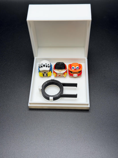 Handmade Anime Keycaps - Edward Newgate, Trafalgar Law, Portgas D. Ace for Cherry MX - Custom Artisan - Perfect Anime Fan Gift