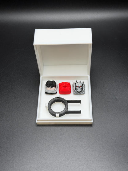 Handmade Inspired By Berserk Keycaps for Cherry MX - Custom Artisan Keycaps - Anime Fan Gift - Guts, Behelit, Gift for Him and Her