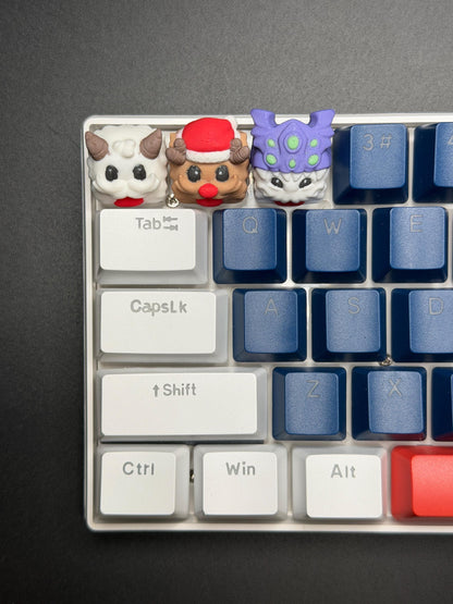 Handmade Poros League of Legends Keycaps for Cherry MX, Artisan Keycaps, Poro, Baron Nashor, Reno, Gifts for Him & Her 3D Printed