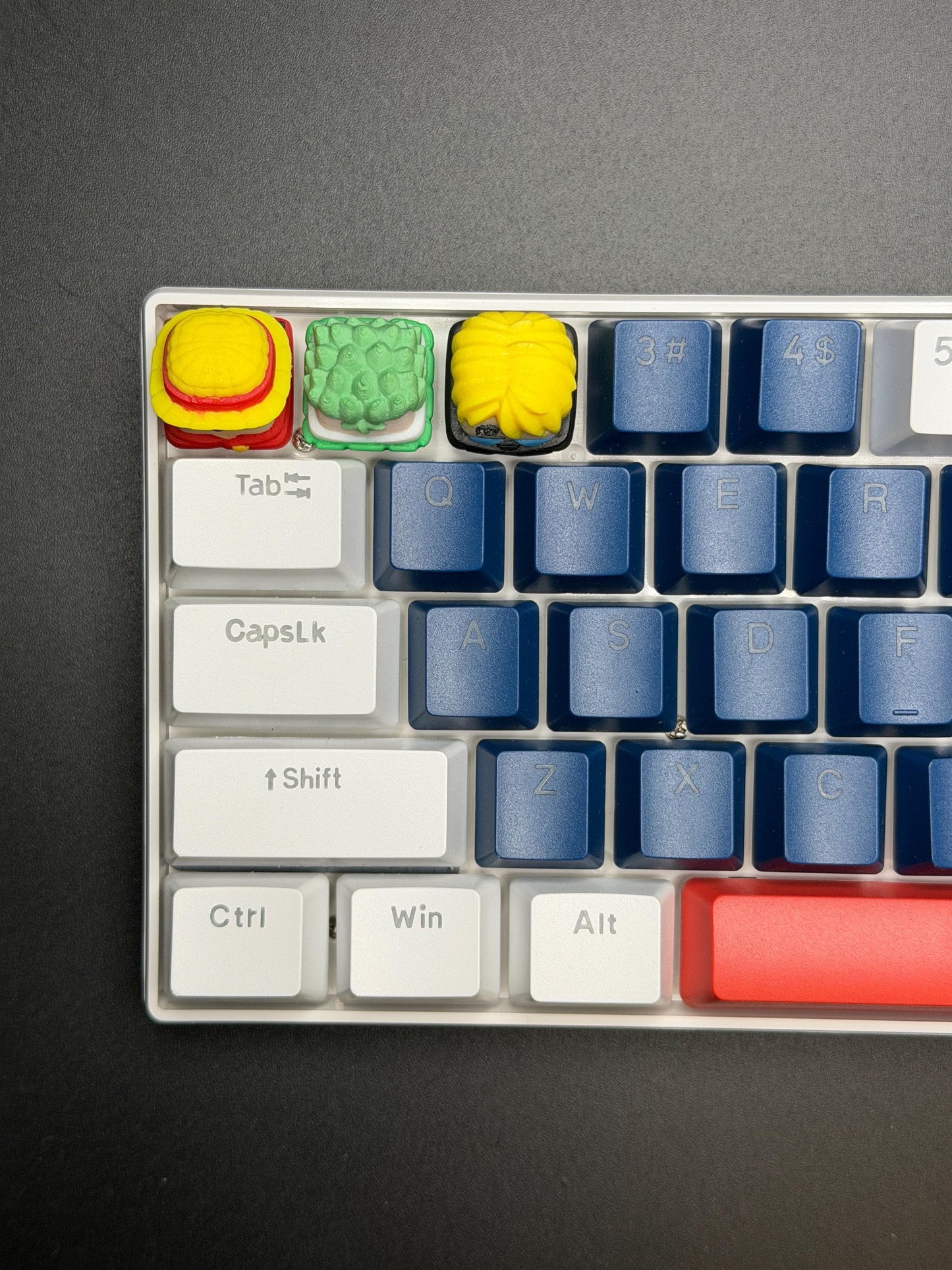 Handmade Anime Keycaps - Monkey, Sanji for Cherry MX - Custom Artisan - Perfect Anime Fan Gift