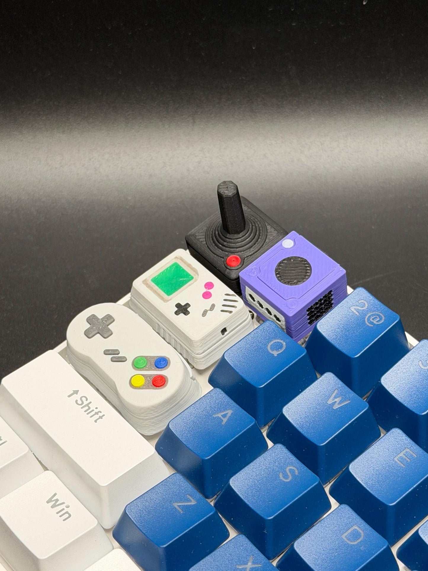Handmade Videogame Console Keycaps for Cherry MX, Artisan Keycaps, Gameboy, SNES, Atari Controller Gifts for Him & Her 3D Printed