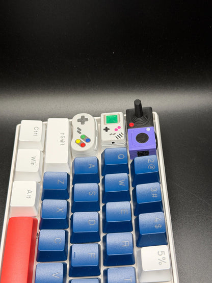 Handmade Videogame Console Keycaps for Cherry MX, Artisan Keycaps, Gameboy, SNES, Atari Controller Gifts for Him & Her 3D Printed