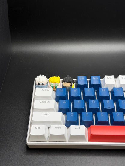 Handmade Inspired By Jujutsu Kaisen Keycaps for Cherry MX and clones - Custom Artisan Anime Fan Gift - Geto, Gojo, Nanami Keyboard Keycaps