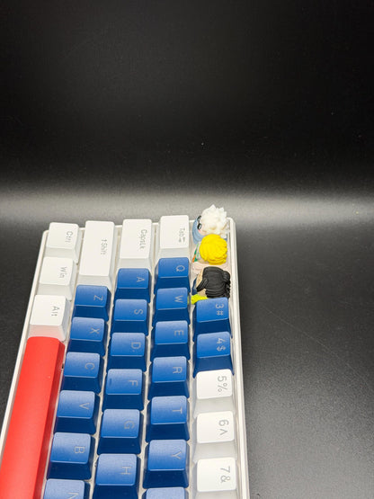 Handmade Inspired By Jujutsu Kaisen Keycaps for Cherry MX and clones - Custom Artisan Anime Fan Gift - Geto, Gojo, Nanami Keyboard Keycaps