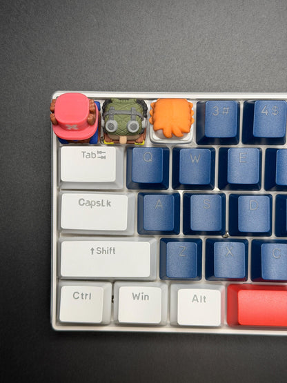 Handmade Inspired By Anime Keycaps - Usopp, Nami, Chopper for Cherry MX - Custom Artisan - Perfect Anime Fan Gift