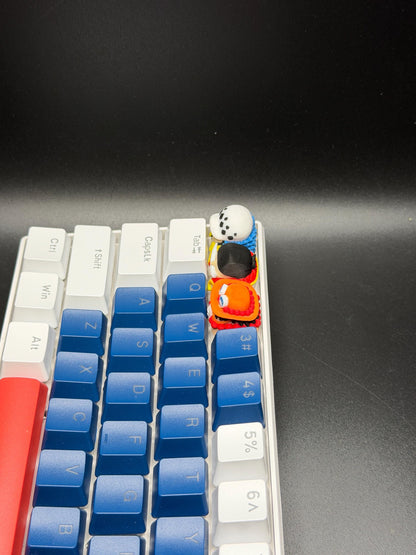 Handmade Anime Keycaps - Edward Newgate, Trafalgar Law, Portgas D. Ace for Cherry MX - Custom Artisan - Perfect Anime Fan Gift