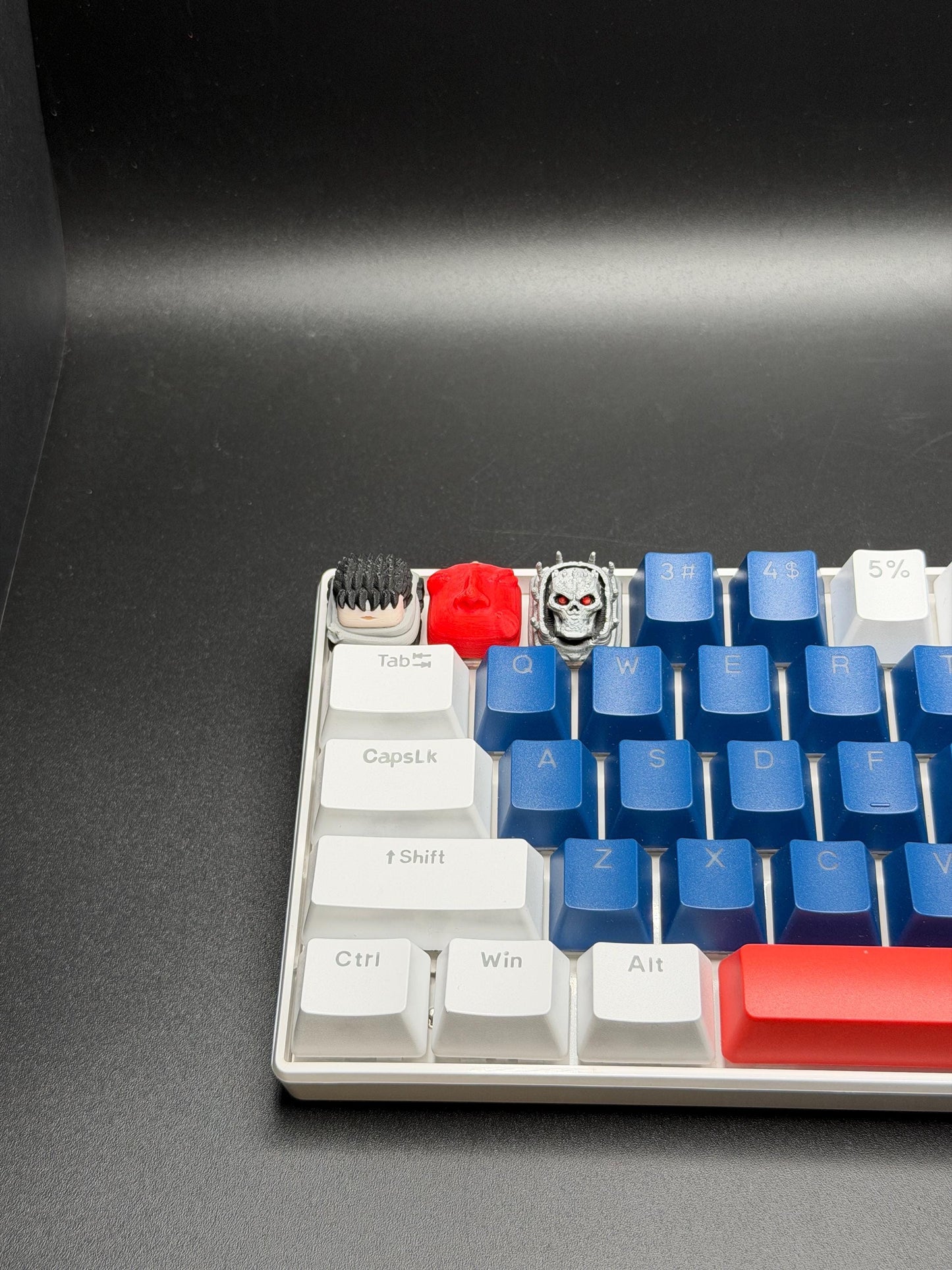 Handmade Inspired By Berserk Keycaps for Cherry MX - Custom Artisan Keycaps - Anime Fan Gift - Guts, Behelit, Gift for Him and Her