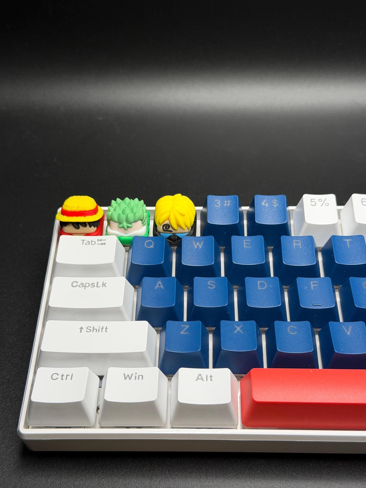 Handmade Anime Keycaps - Monkey, Sanji for Cherry MX - Custom Artisan - Perfect Anime Fan Gift
